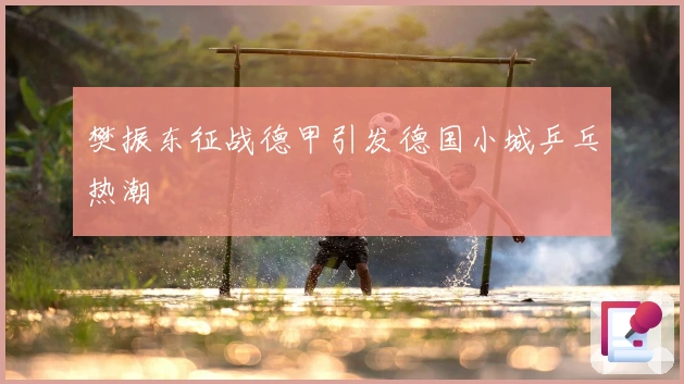 樊振东征战德甲引发德国小城乒乓热潮